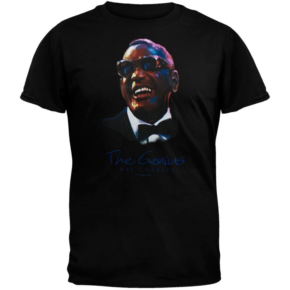 Ray Charles - Genius T-Shirt Men's T-Shirts Ray Charles LG Black 