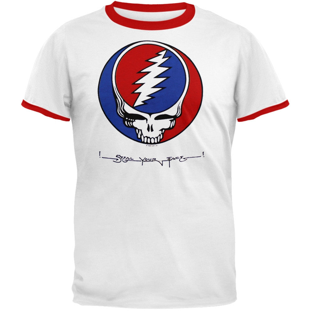 Grateful Dead - SYF Ringer T-Shirt Men's T-Shirts Grateful Dead SM White 