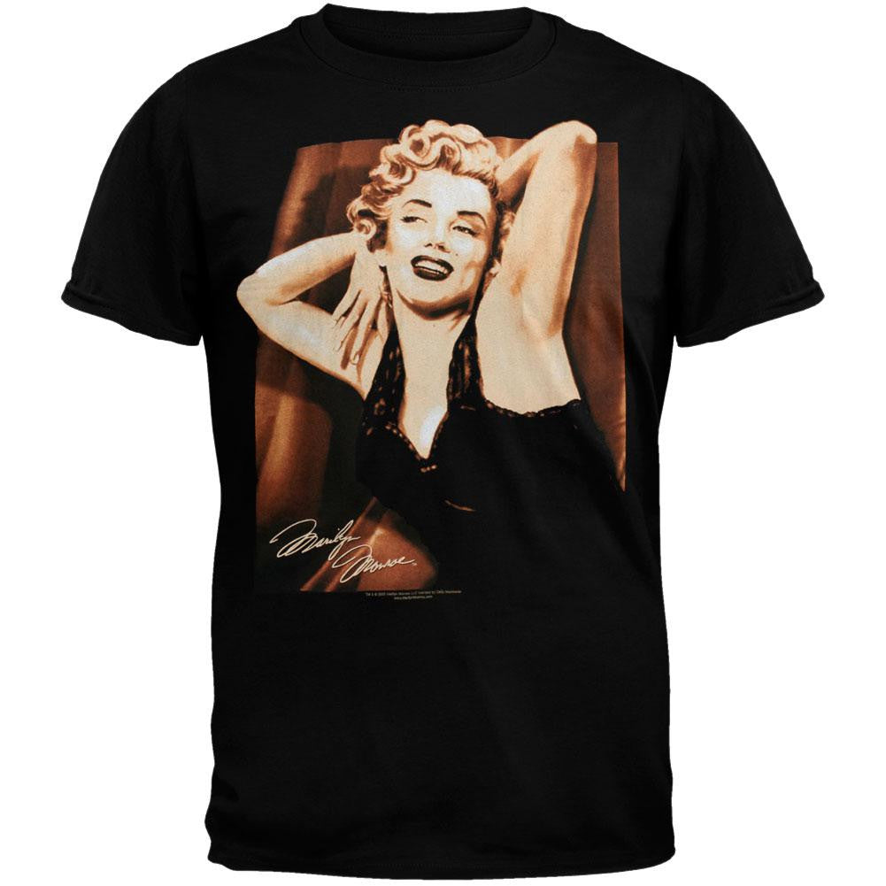 Marilyn Monroe - Laid Back Portrait Adult T-Shirt Men's T-Shirts Marilyn Monroe   