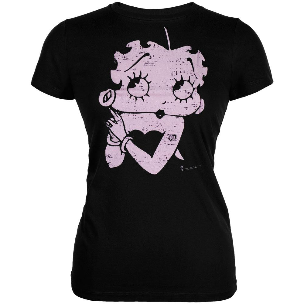 Betty Boop - Betty Pulp Juniors T-Shirt Juniors T-Shirts Betty Boop SM Black 