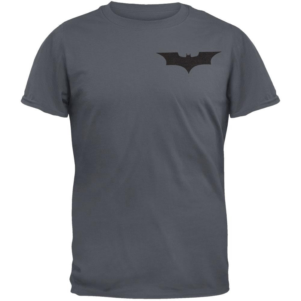 Batman - Bats & Moon T-Shirt Men's T-Shirts Batman XL Grey 