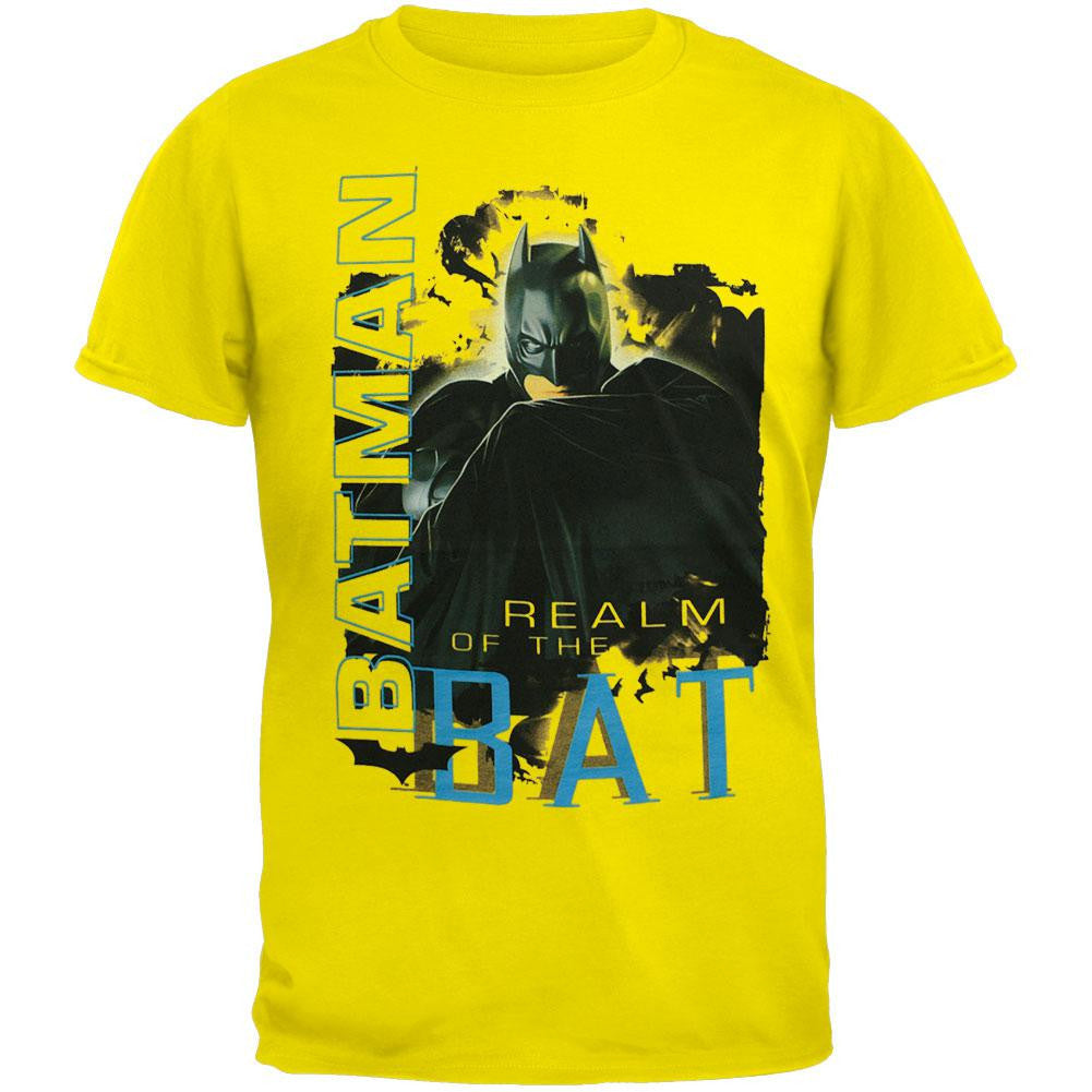 Batman - Realm Of The Bat Youth T-Shirt Youth T-Shirts Batman XL Yellow 