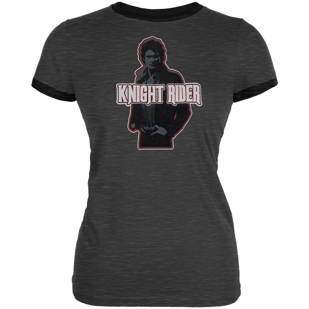 Knight Rider - Michael Juniors T-Shirt Juniors T-Shirts Knight Rider SM Grey