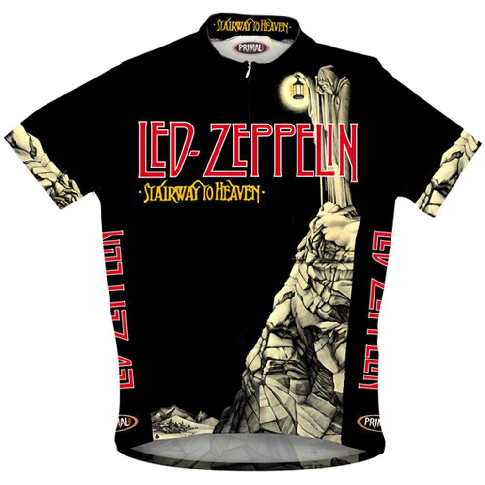 Led Zeppelin - Stairway Cycling Jersey Men's Cycling Jerseys Led Zeppelin MD Multi 