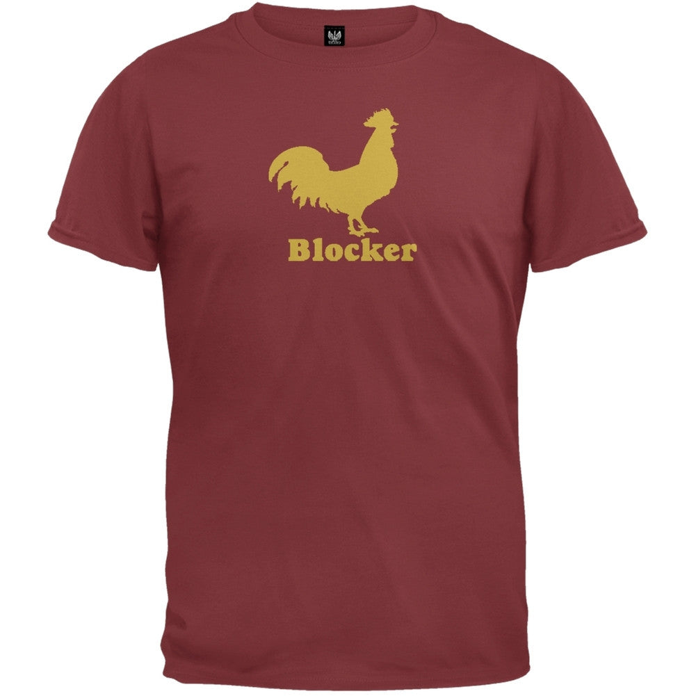 Cock Blocker T-Shirt Men's T-Shirts Parody 2XL Red 