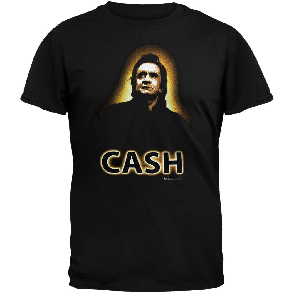 Johnny Cash - Glow T-Shirt Men's T-Shirts Johnny Cash MD Black 