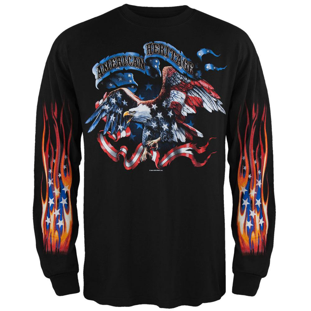 American Heritage Long Sleeve T-Shirt Men's Long Sleeves Old Glory   