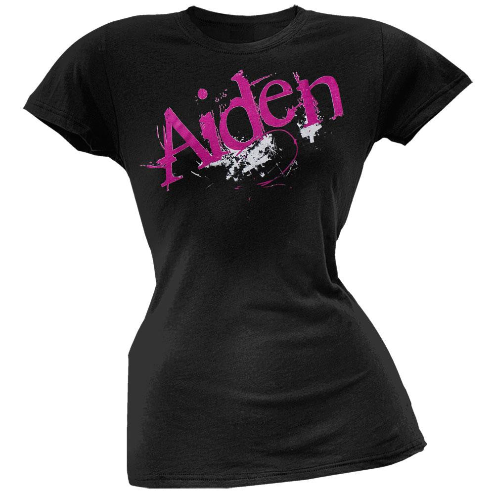 Aiden - Glow In The Dark Juniors T-Shirt Juniors T-Shirts Aiden SM Black