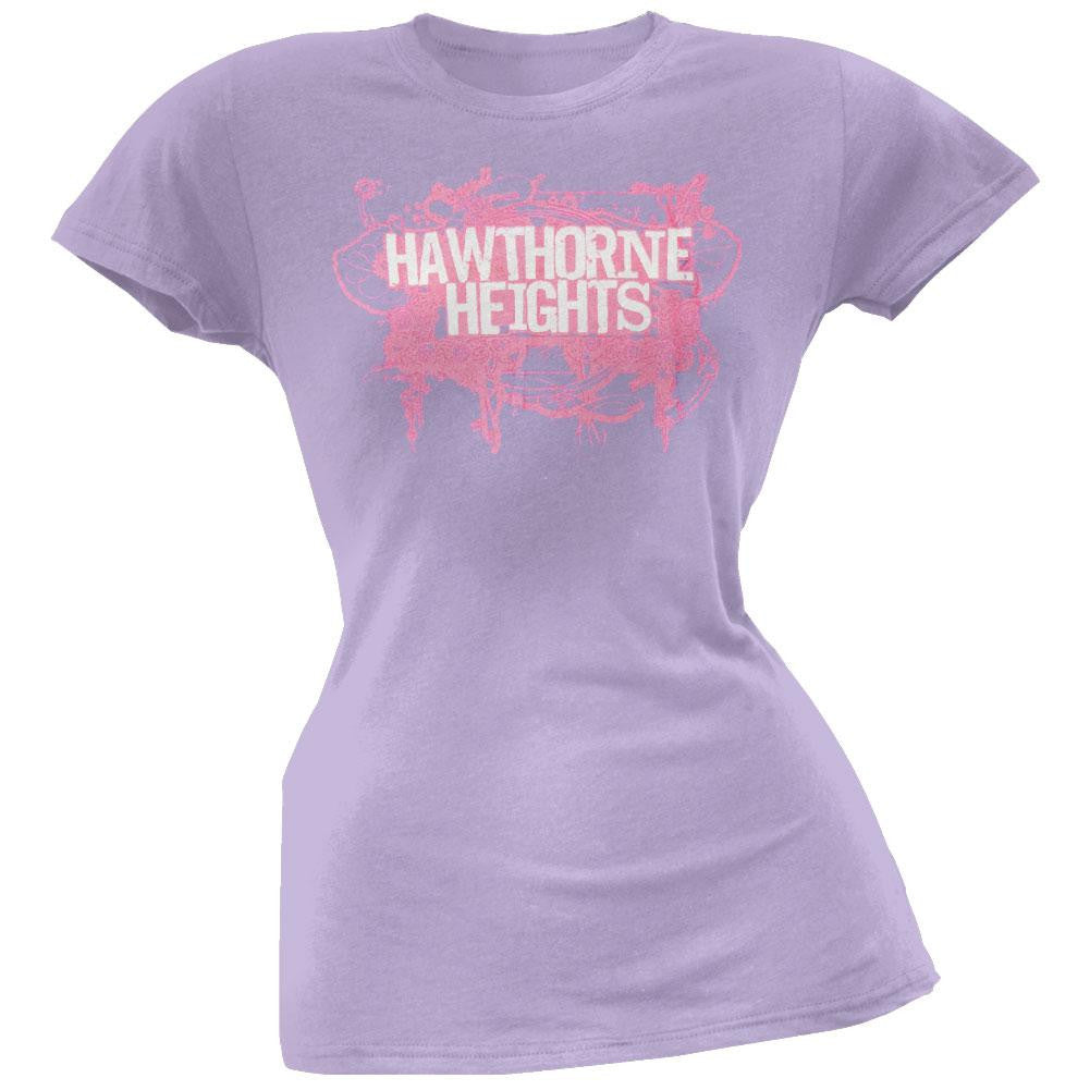 Hawthorne Heights - Mess Juniors T-Shirt Juniors T-Shirts Hawthorne Heights SM Purple 