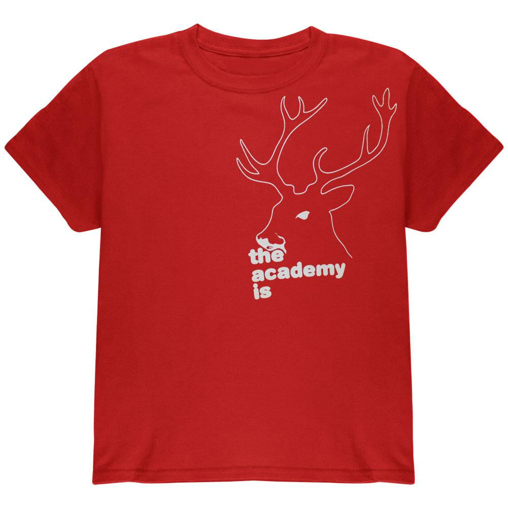 The Academy Is - Deer Head T-Shirt Men's T-Shirts The Academy Is LG Red 