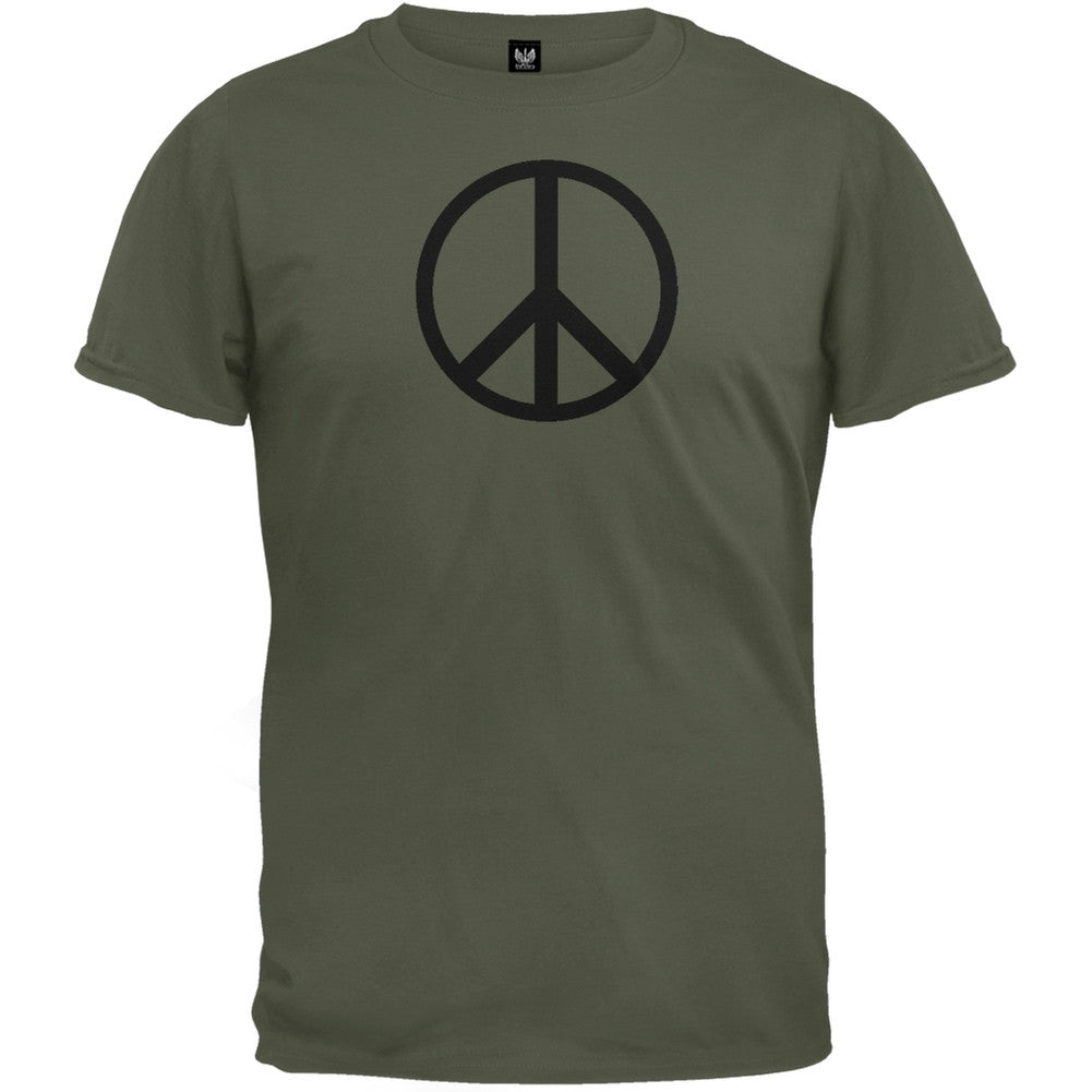 Peace Sign T-Shirt Men's T-Shirts Symbols 2XL Army 