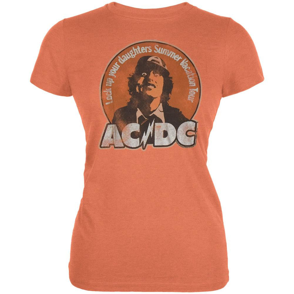 AC/DC - Lock Up Juniors T-Shirt Juniors T-Shirts AC/DC XL Orange