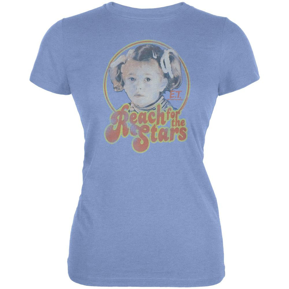 ET - Reach For The Stars Juniors T-Shirt Juniors T-Shirts E.T. LG Light Blue 