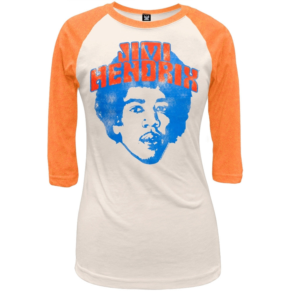 Jimi Hendrix - Head Juniors Raglan Juniors Raglans Jimi Hendrix SM Off-White