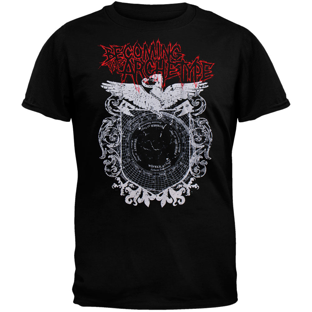 Becoming The Archetype - Globe Medal T-Shirt Men's T-Shirts Becoming The Archetype   