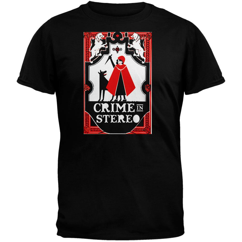 Crime In Stereo - Riding Hood Youth T-Shirt Youth T-Shirts Crime In Stereo LG Black 