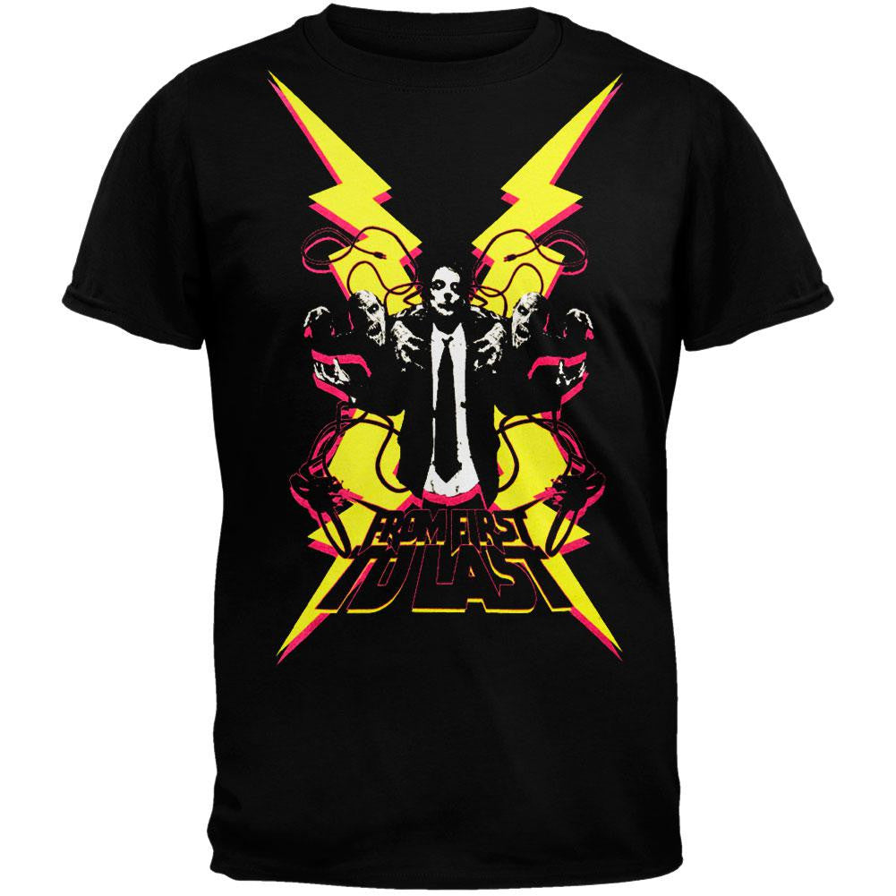 From First To Last - Plug T-Shirt Men's T-Shirts From First To Last MD Black 