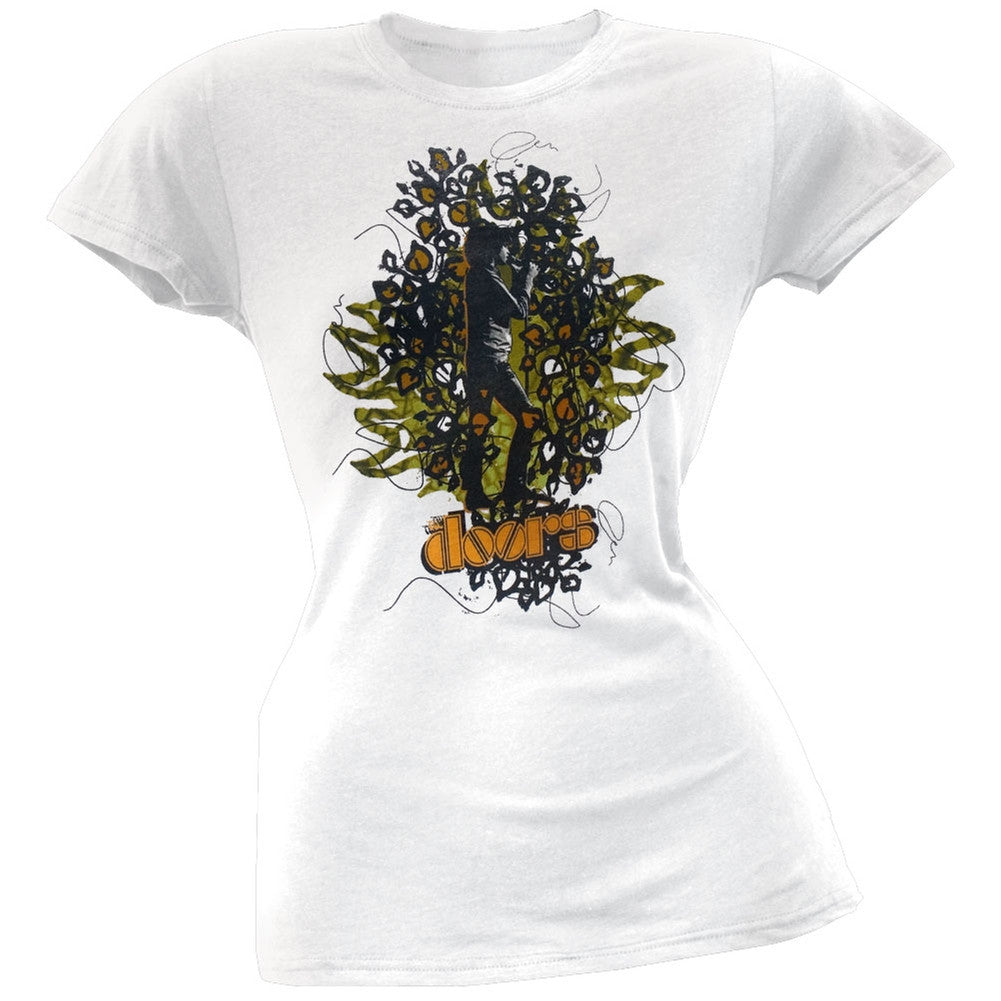 The Doors - Leaves Ladies T-Shirt Women's T-Shirts The Doors XL White 