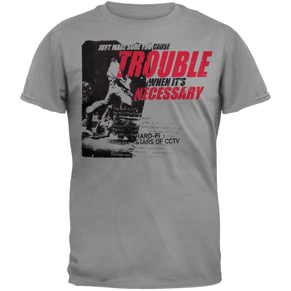 Hard Fi - Trouble T-Shirt Men's T-Shirts Hard-Fi MD Grey