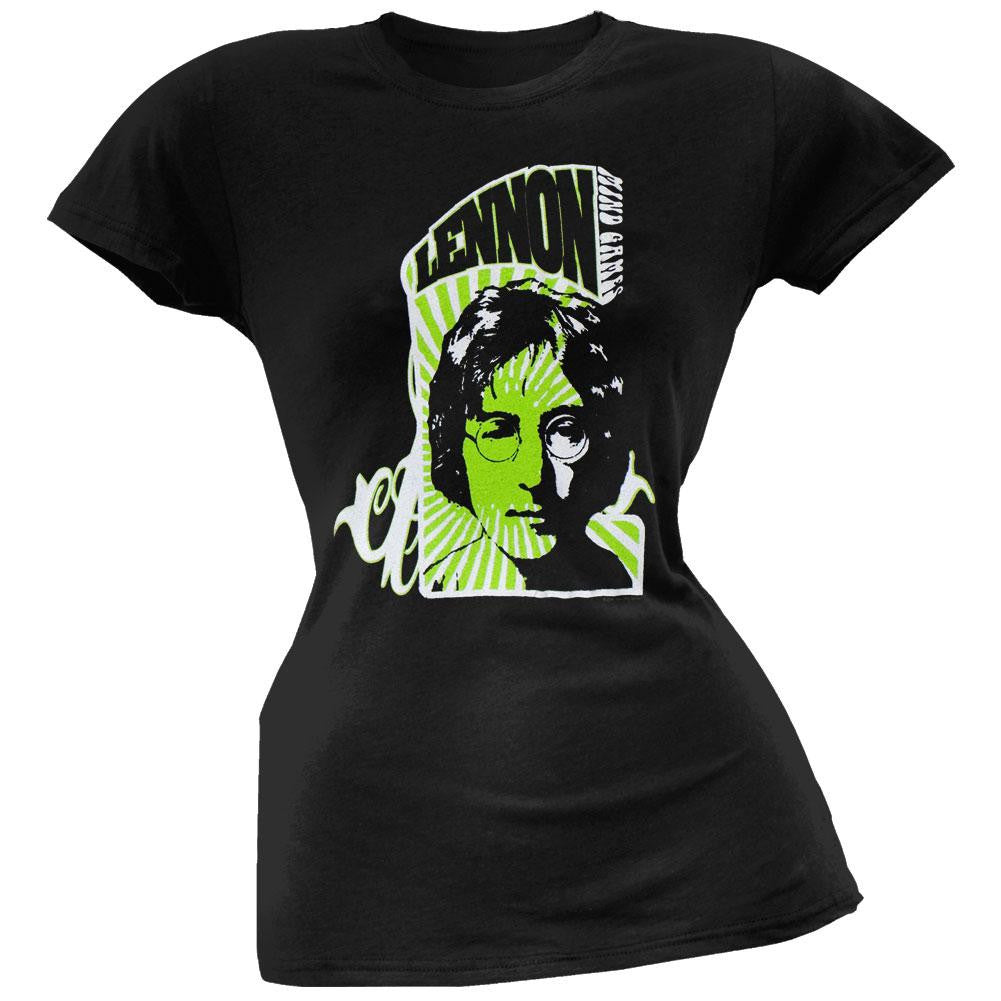 John Lennon - Mind Games Ladies T-Shirt Juniors T-Shirts John Lennon SM Black 
