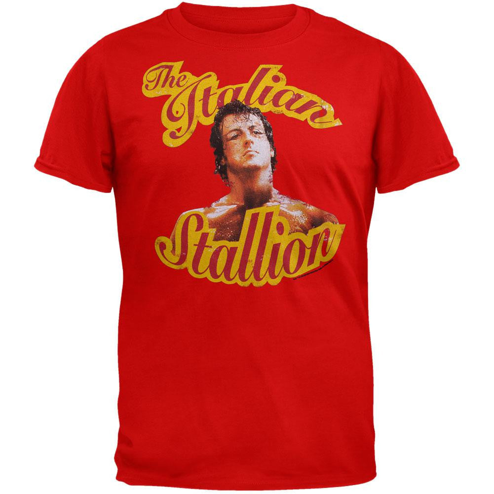 Rocky - Photo Stallion T-Shirt Men's T-Shirts Rocky MD Red 