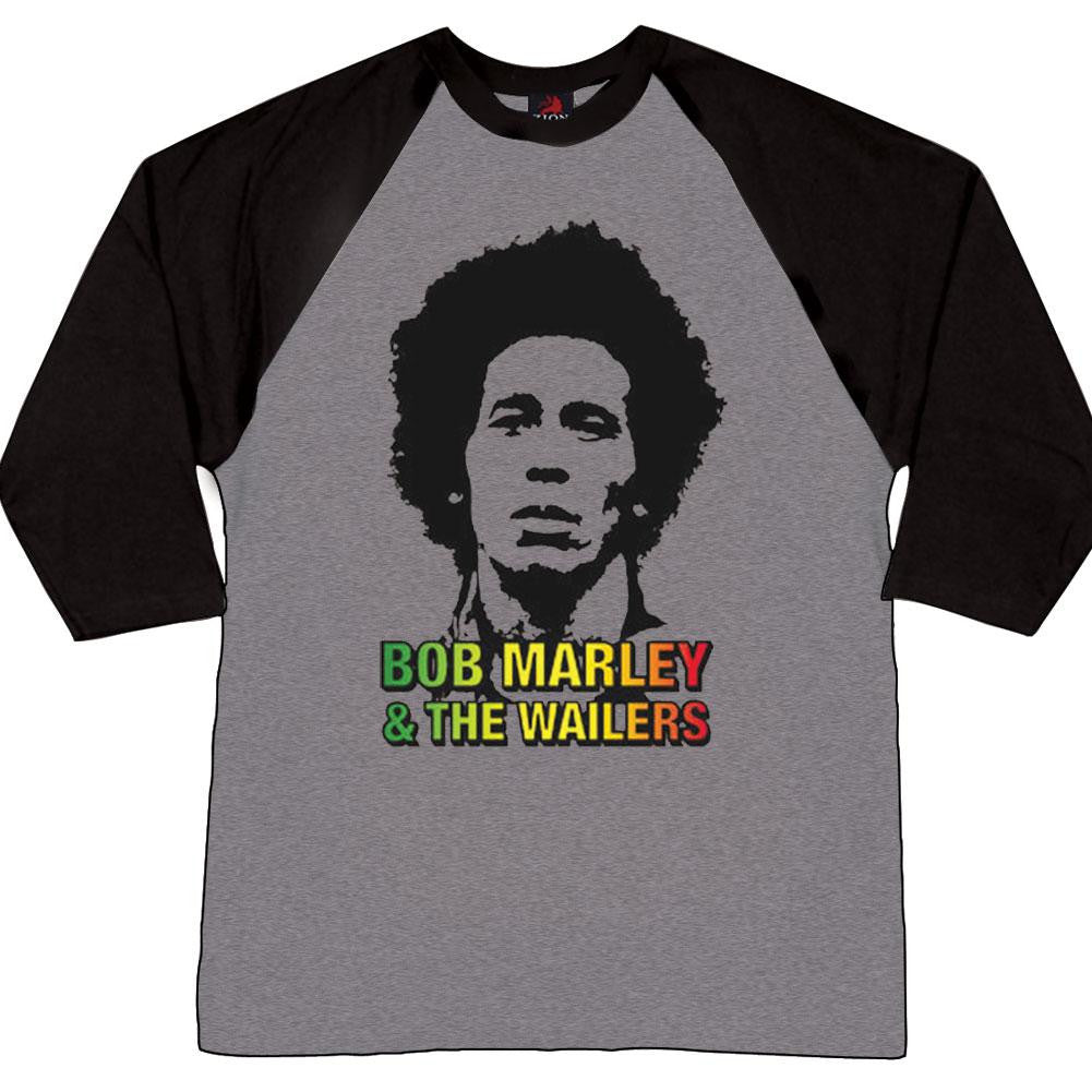 Bob Marley - Bob Wailers Raglan Men's Raglans Bob Marley SM Grey 