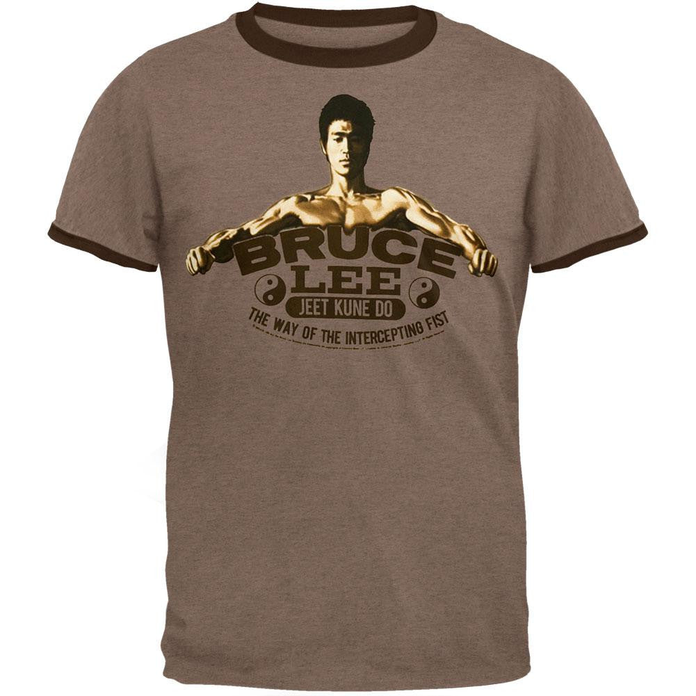 Bruce Lee - Fist Ringer T-Shirt Men's T-Shirts Bruce Lee SM Brown 