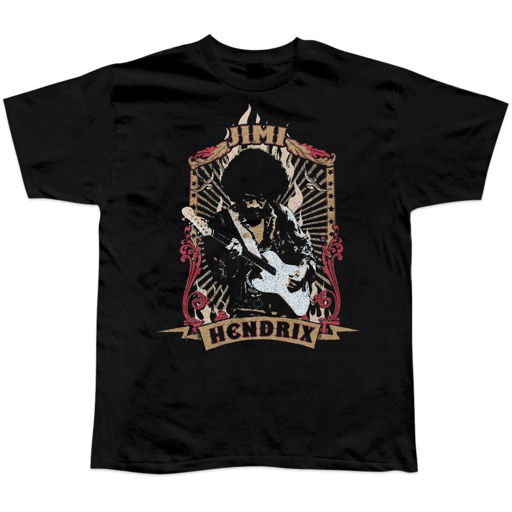 Jimi Hendrix - Frame T-Shirt Men's T-Shirts Jimi Hendrix 2XL Black 