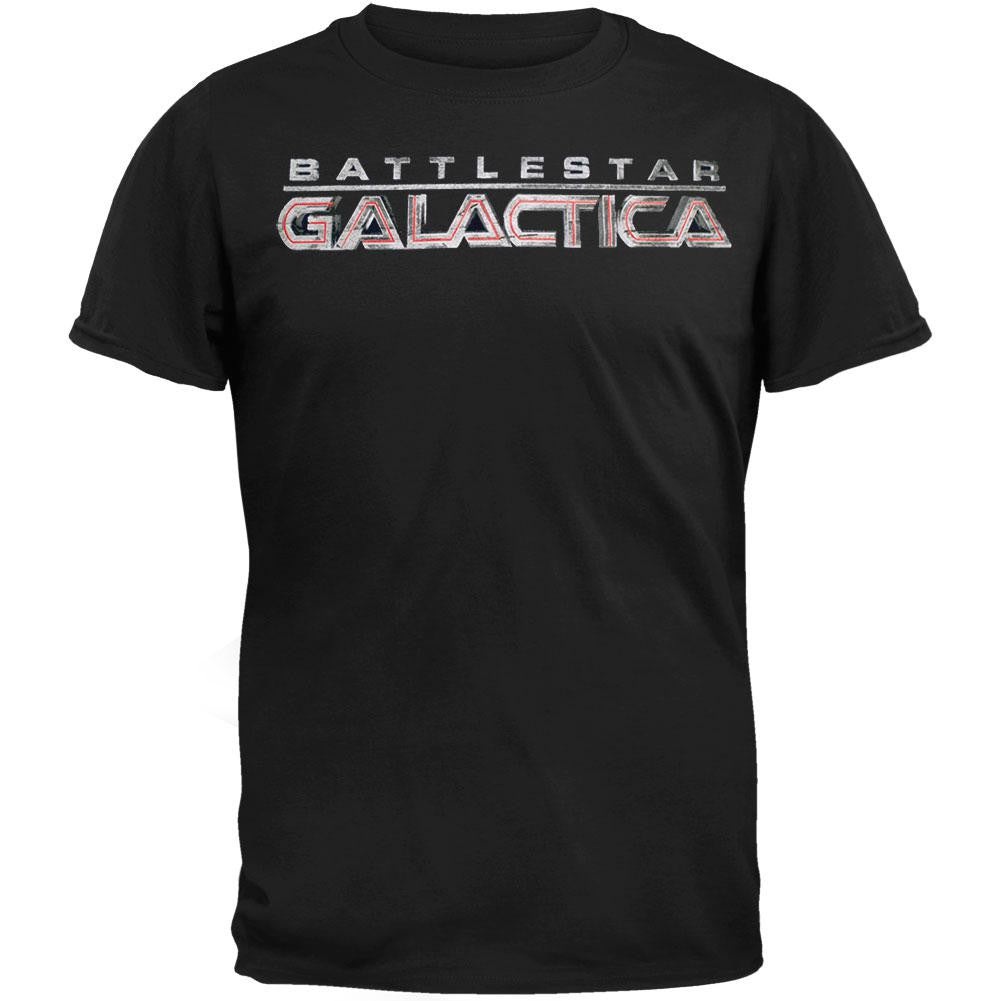 Battlestar Galactica - Battle Plan T-Shirt Men's T-Shirts Battlestar Galactica SM Black 