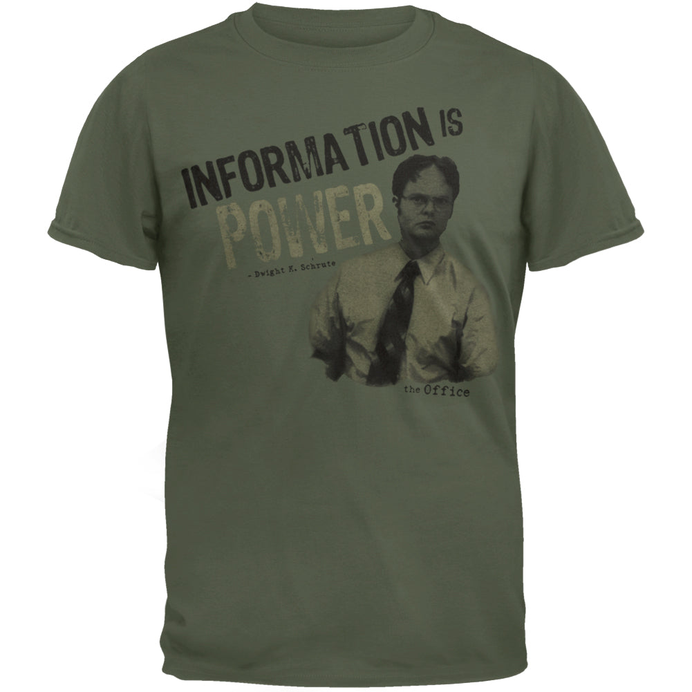 The Office - Info Is Power T-Shirt Men's T-Shirts The Office 2XL Multi 