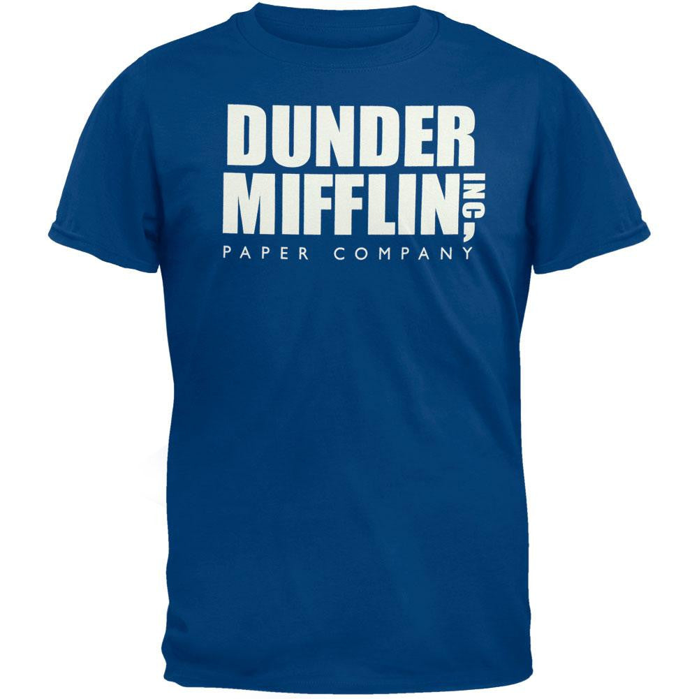 The Office - Dunder Mifflin Blue T-Shirt Men's T-Shirts The Office SM Multi 