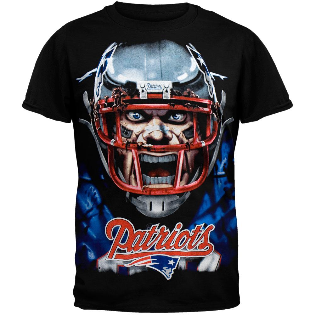 New England Patriots - Rage Mens T-Shirt Men's T-Shirts New England Patriots LG Black