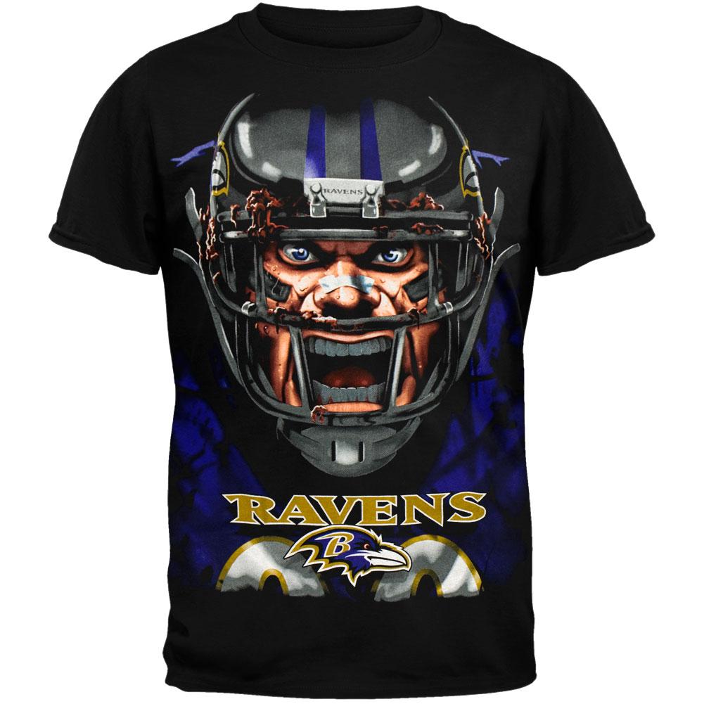 Baltimore Ravens - Rage T-Shirt Men's T-Shirts Baltimore Ravens 2XL Black