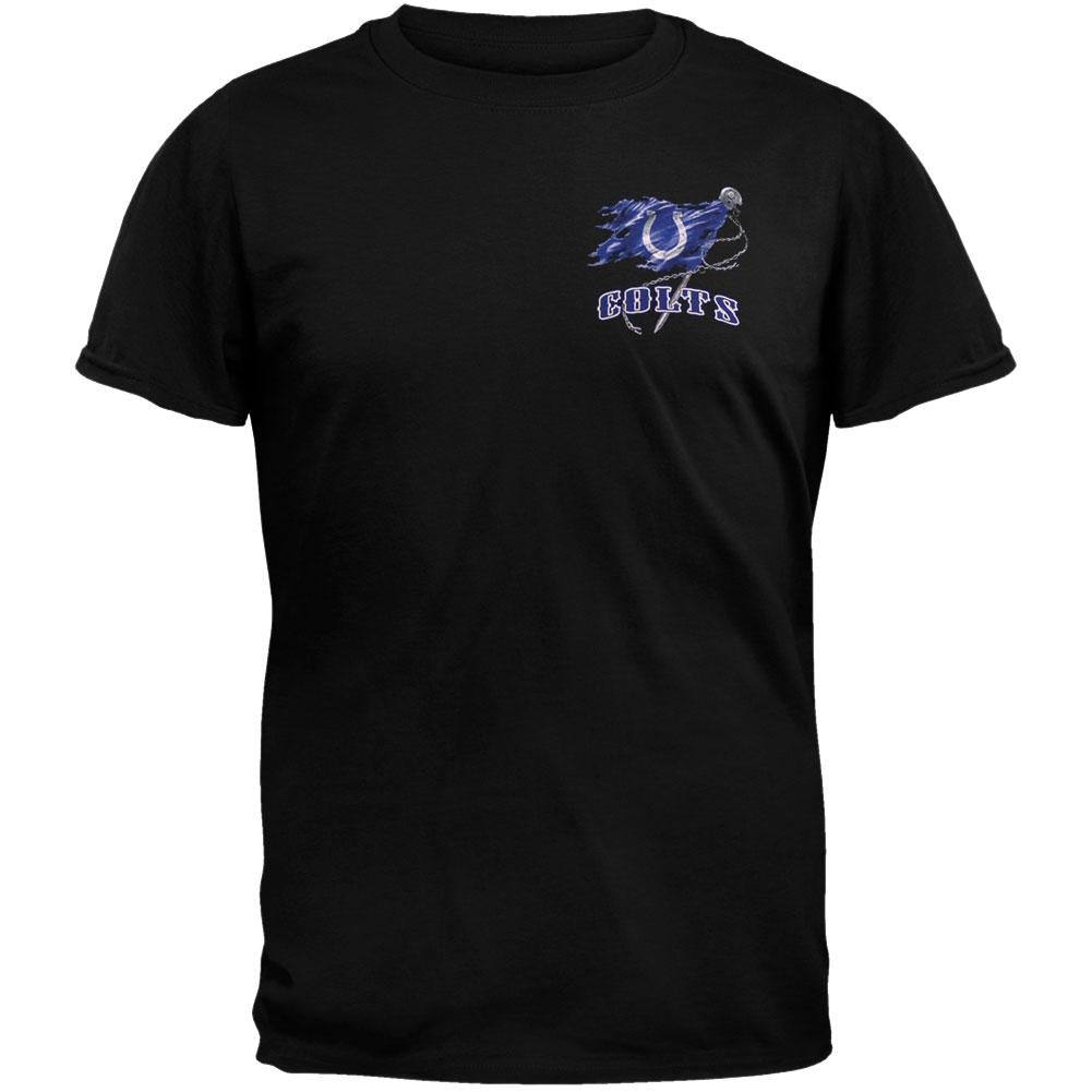 Indianapolis Colts - Running Back Flag T-Shirt Men's T-Shirts Indianapolis Colts MD Black 