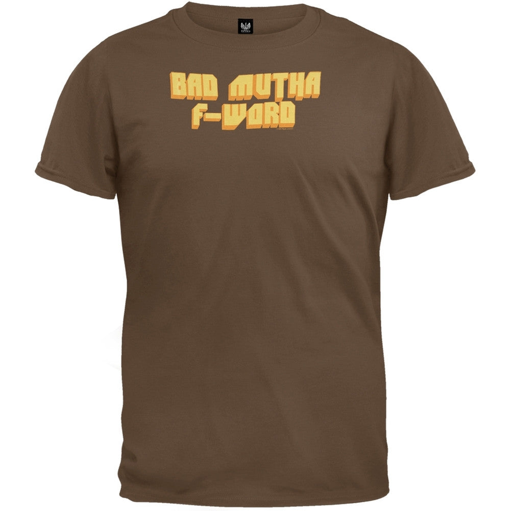 Bad Mutha F-Word T-Shirt Men's T-Shirts Old Glory 2XL Brown