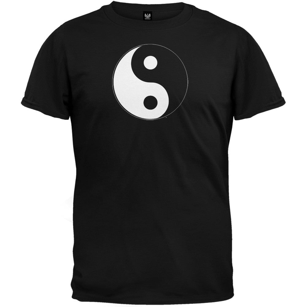 Yin Yang Black T-Shirt Men's T-Shirts Old Glory   
