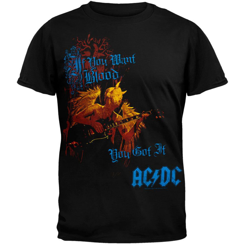 AC/DC - Want Blood All-Over T-Shirt Men's T-Shirts AC/DC 3XL Black 