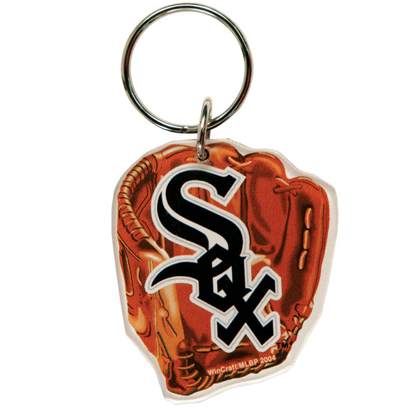 Chicago White Sox - Glove Logo Acrylic Keychain Keychains Chicago White Sox   