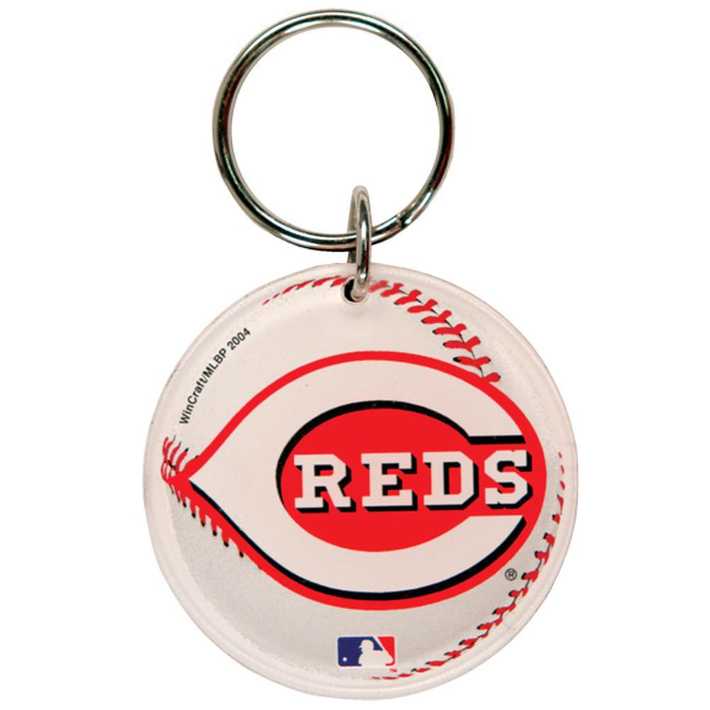 Cincinnati Reds - Baseball Logo Acrylic Keychain Keychains Old Glory OS White 