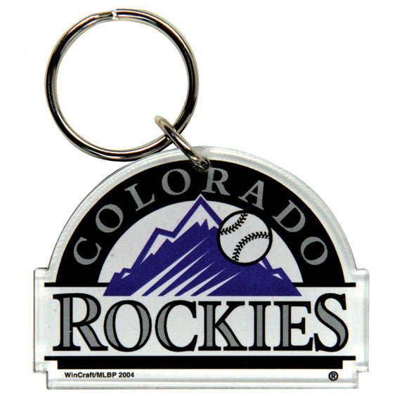 Colorado Rockies - Baseball Logo Acrylic Keychain Keychains Colorado Rockies   