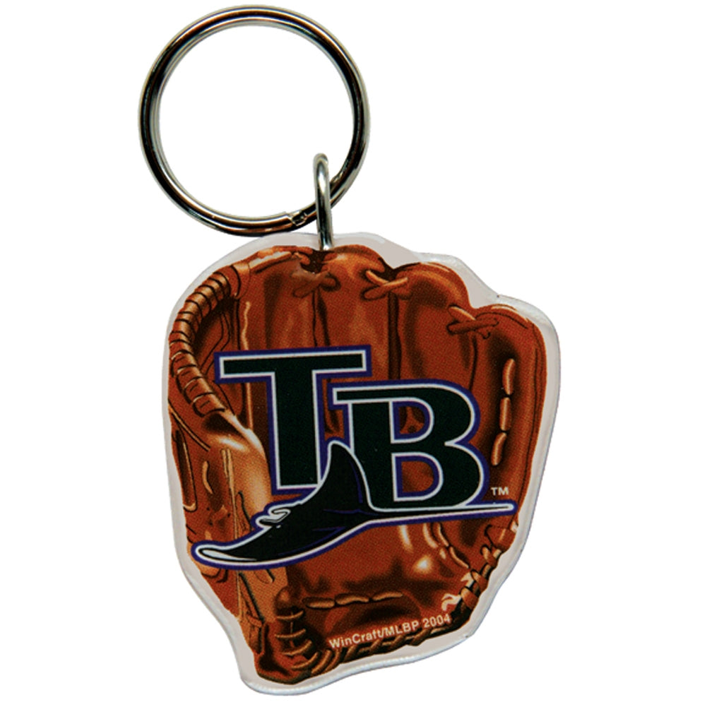 Tampa Bay Devil Rays - Glove Logo Acrylic Keychain Keychains Old Glory OS Multicoloured 