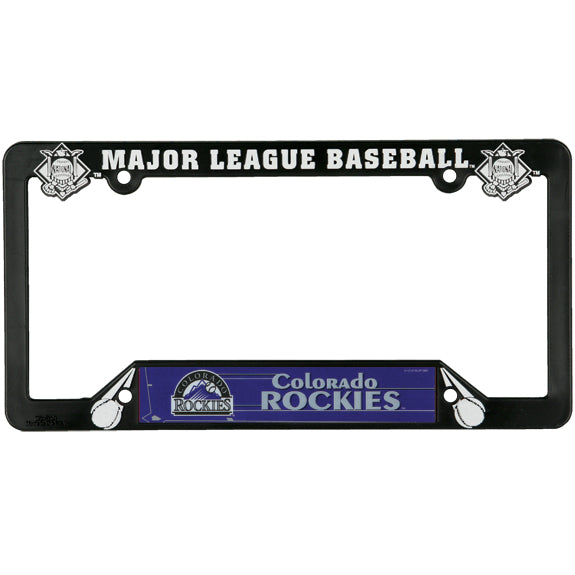 Colorado Rockies - Logo & Name License Plate Frame License Plate Frames Colorado Rockies   