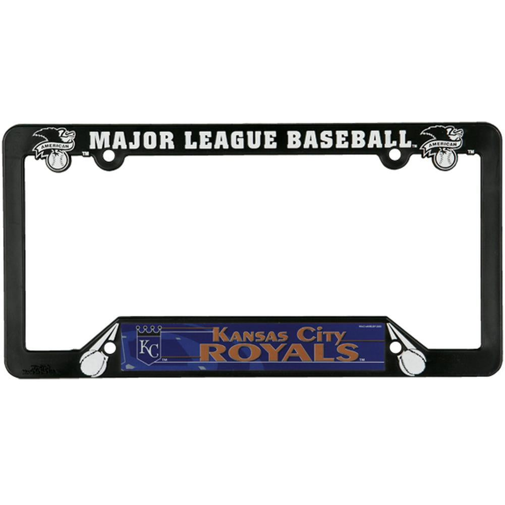 Kansas City Royals - Logo License Plate Frame License Plate Frames Old Glory OS Black 