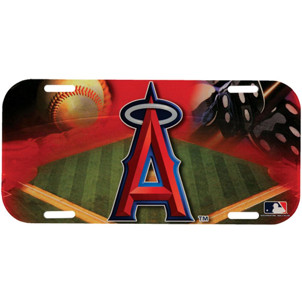 Anaheim Angels - Field High Def Acrylic License Plate License Plates Old Glory OS Multicoloured 