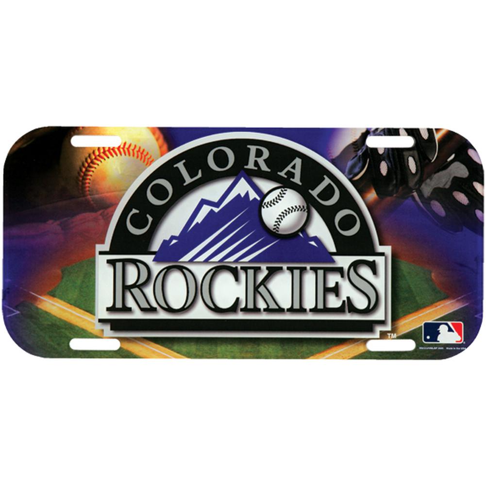 Colorado Rockies - Field High Def Acrylic License Plate License Plates Old Glory OS Multi 