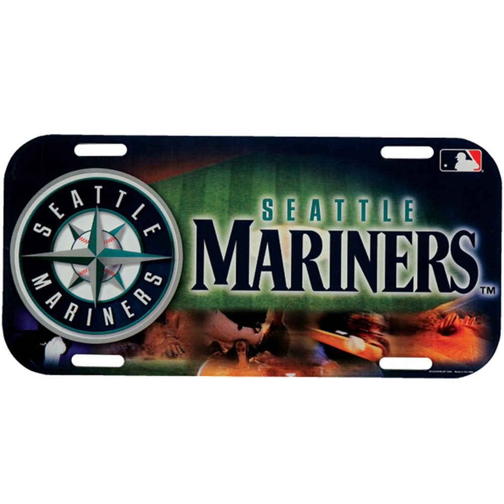 Seattle Mariners - Field High Def Acrylic License Plate License Plates Old Glory OS Multicoloured 