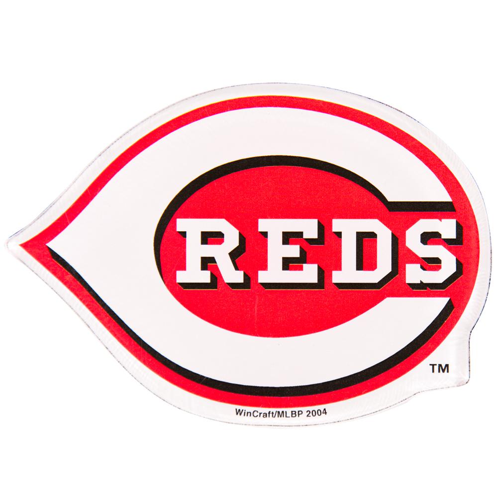 Cincinnati Reds - Logo Acrylic Magnet Refrigerator Magnets Old Glory OS White 