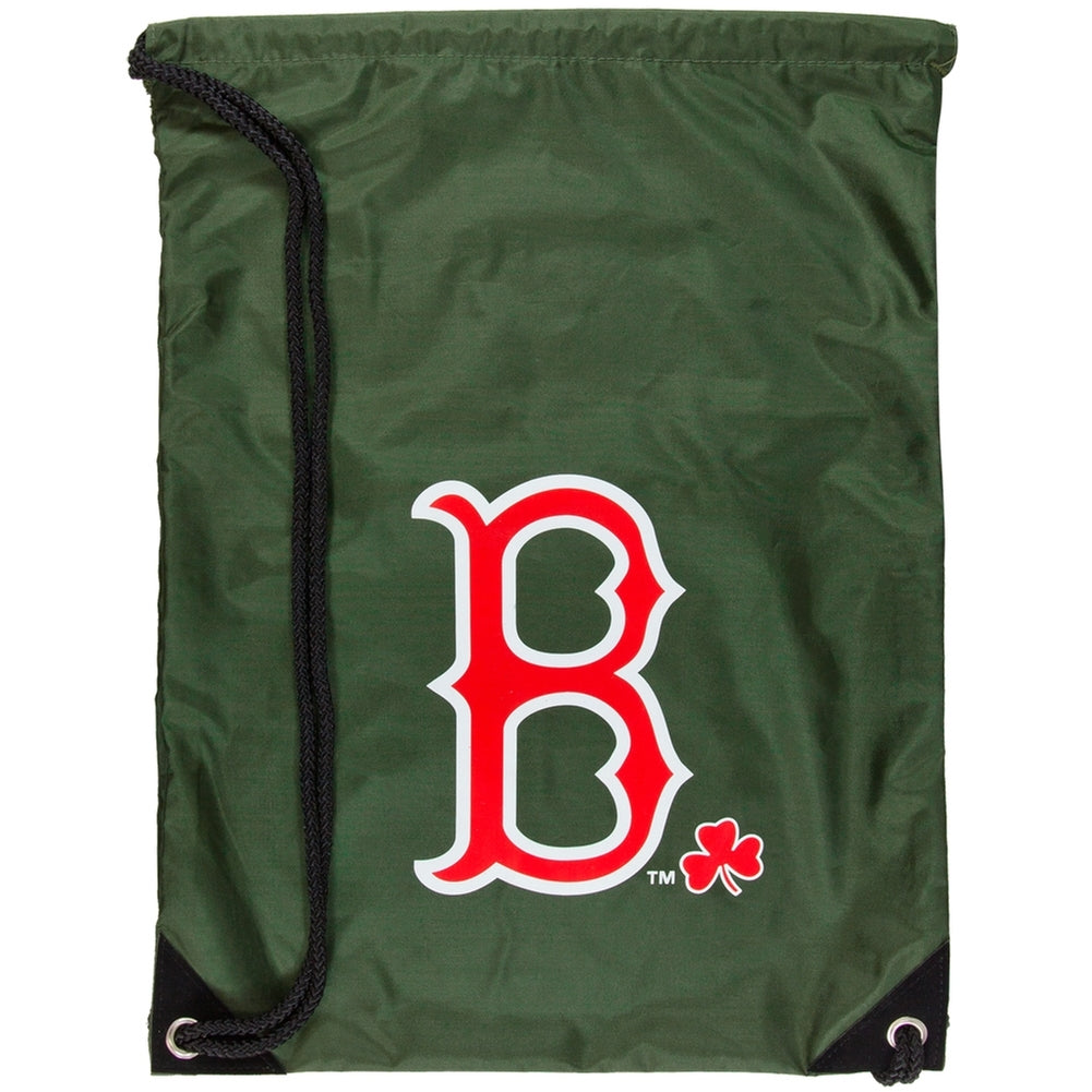 Boston Red Sox - Clover Logo Nylon Backsack Backsacks Old Glory OS Green 