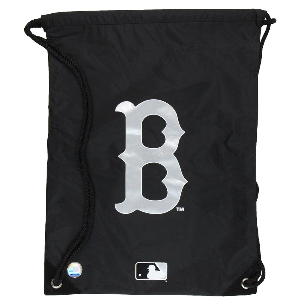 Boston Red Sox - Logo Black Nylon Backsack Backsacks Old Glory OS Black 