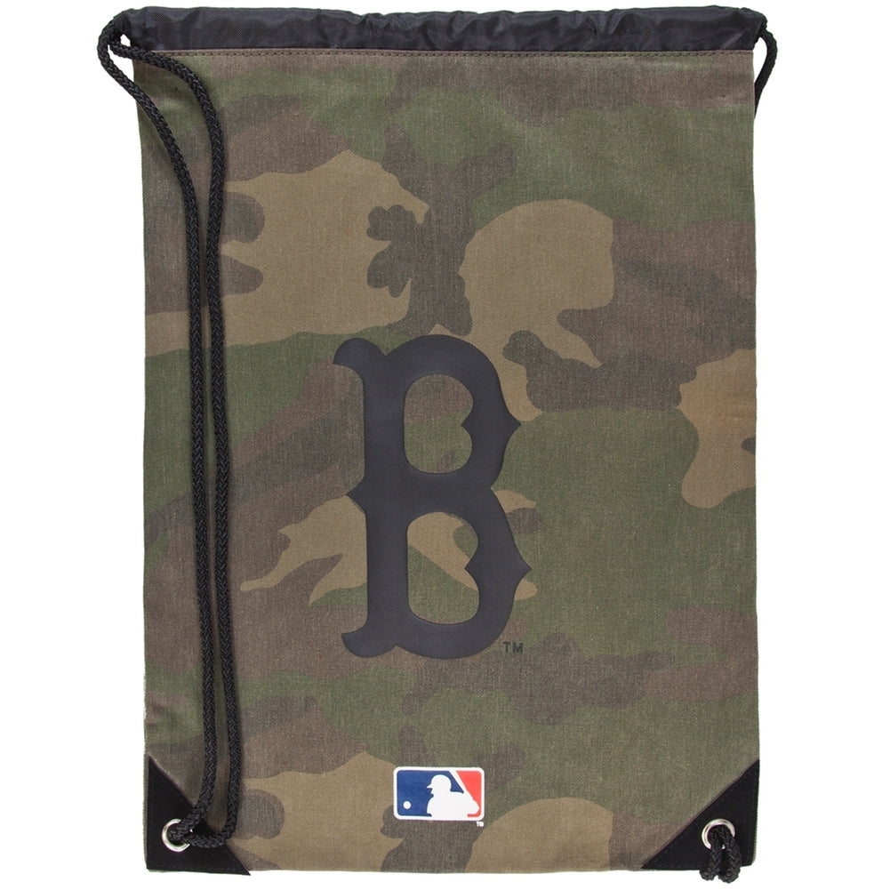 Boston Red Sox - Logo Camo Nylon Backsack Backsacks Old Glory OS Green 